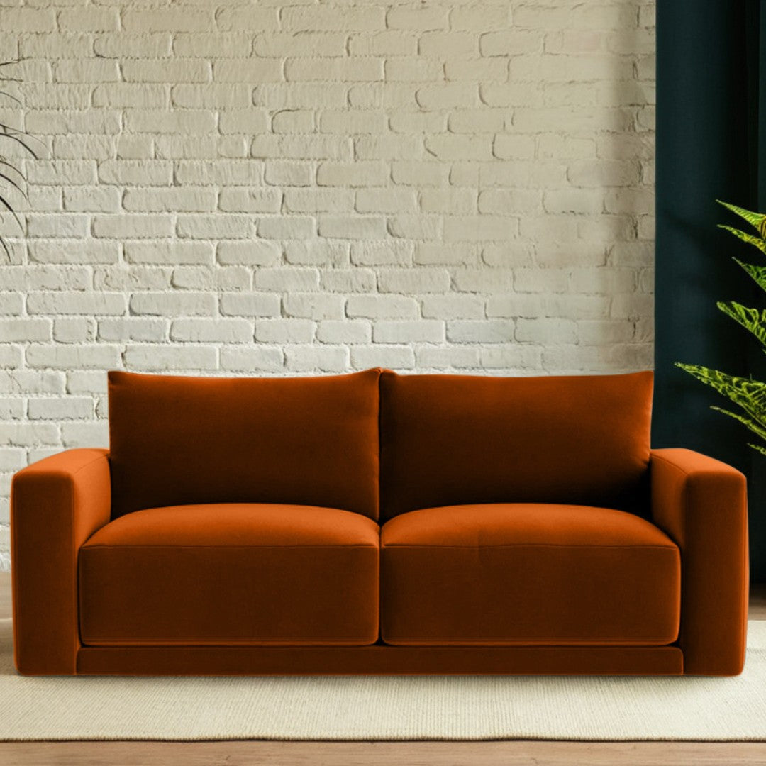 Plum Sofa - 3 Seater - Copper