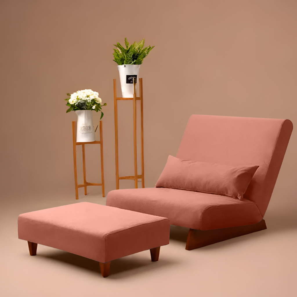 Borneo - Floor Sofa and Lounger (Peach)