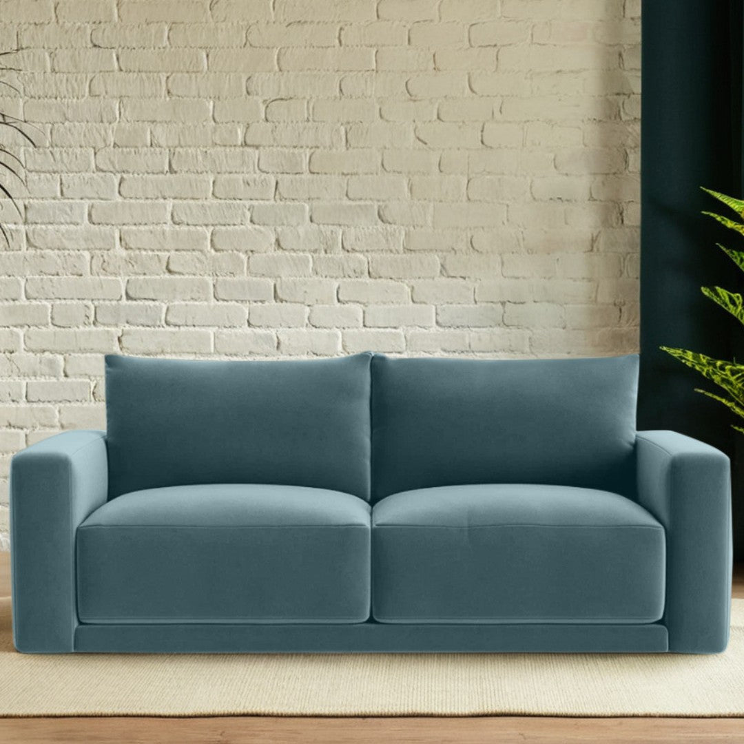 Plum Sofa - 3 Seater - Arctic Blue