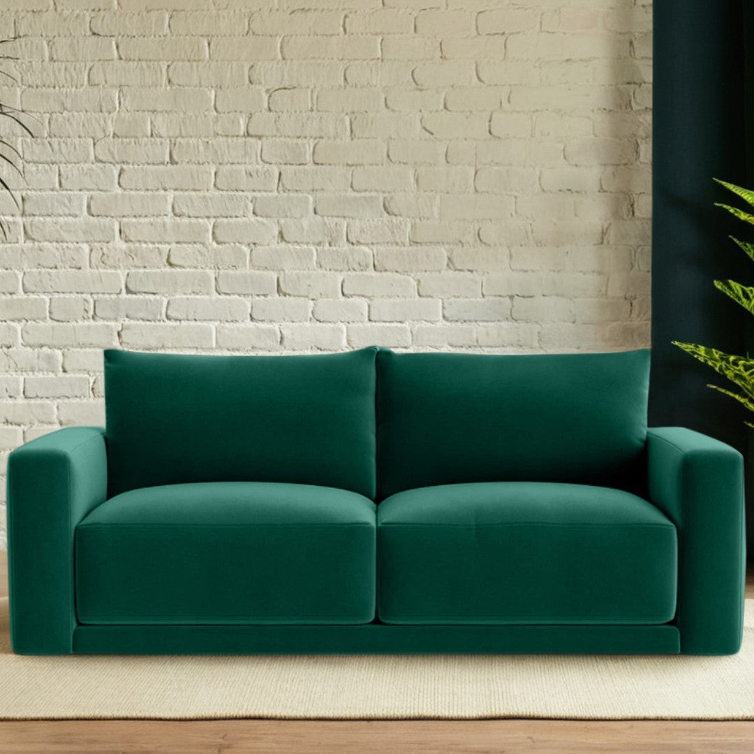 Plum Sofa - 3 Seater - Forest Green