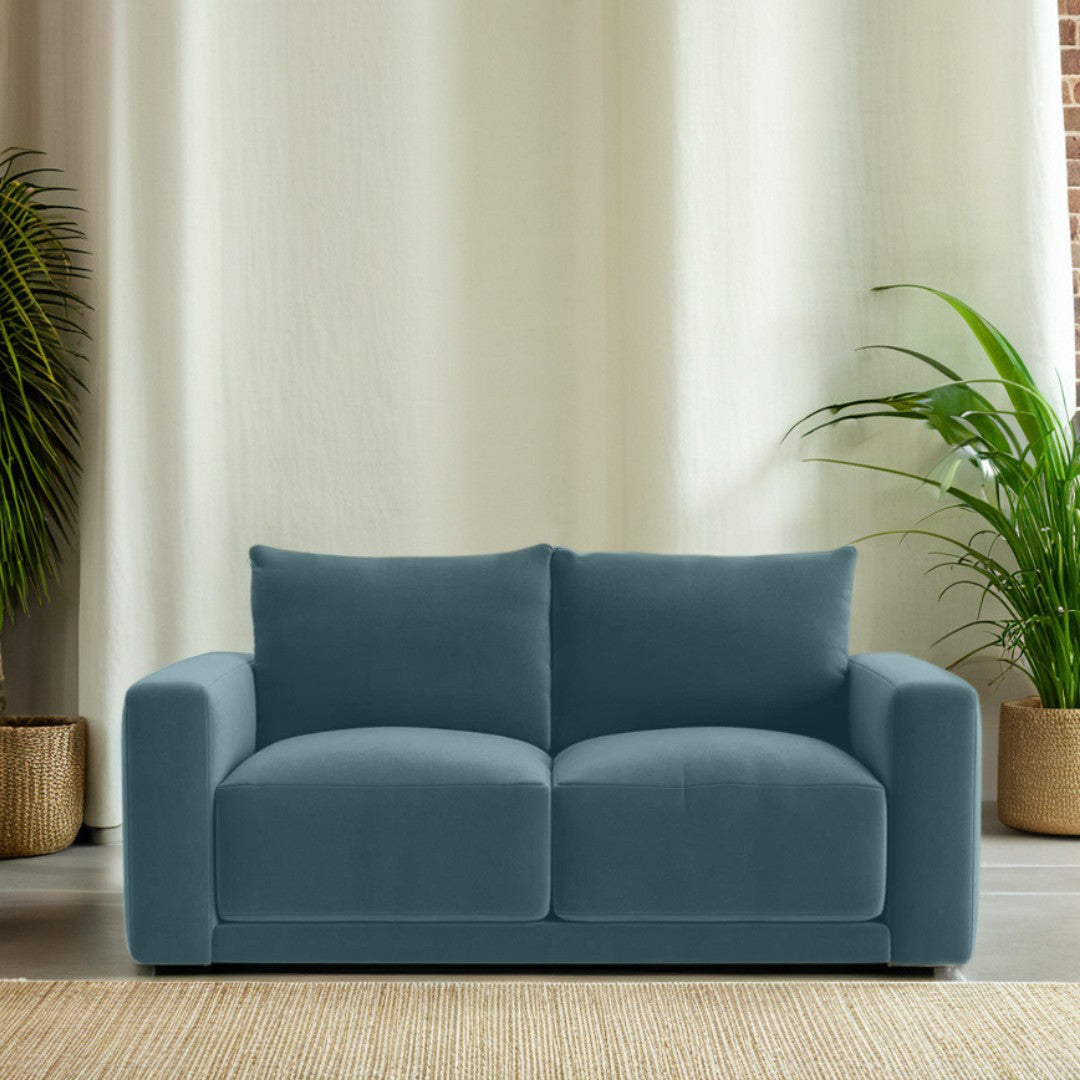 Plum Sofa - 2 Seater - Arctic Blue