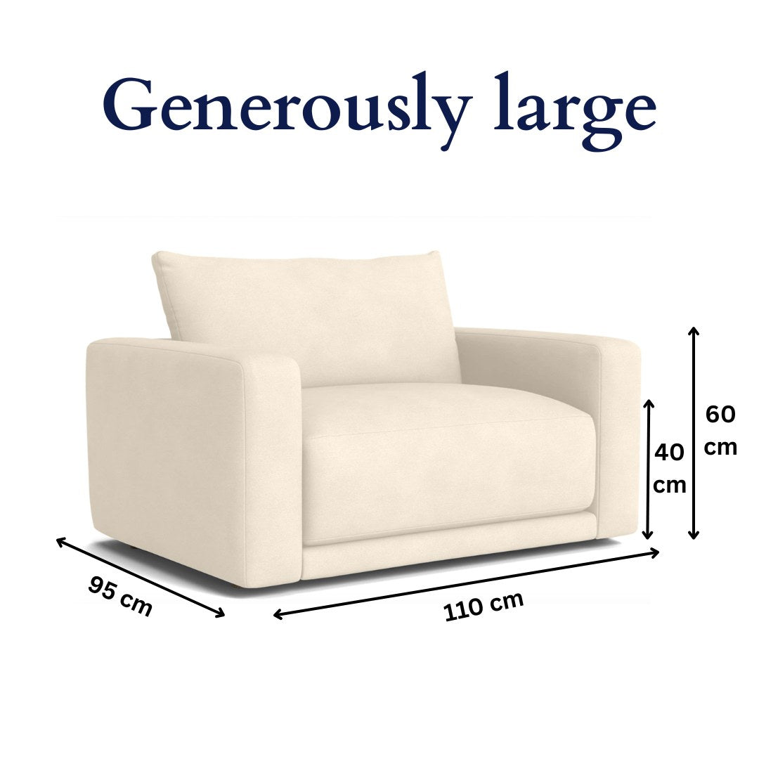 Plum Sofa - Loveseat - Beige