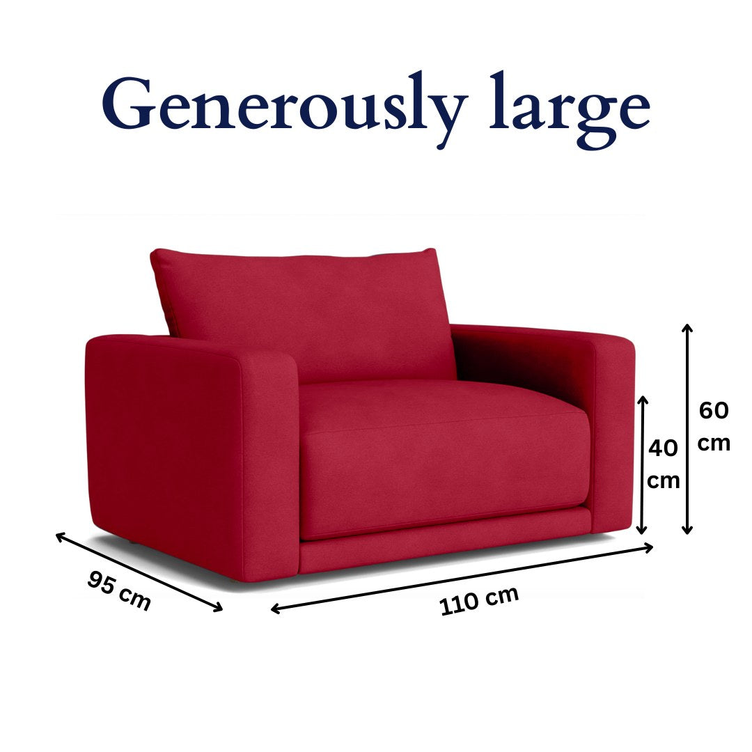 Plum Sofa - Loveseat - Maroon