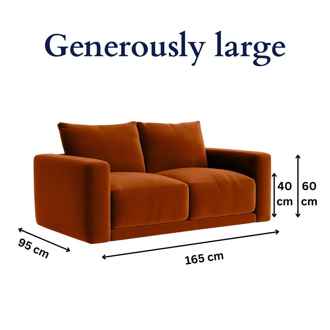 Plum Sofa - 2 Seater - Copper