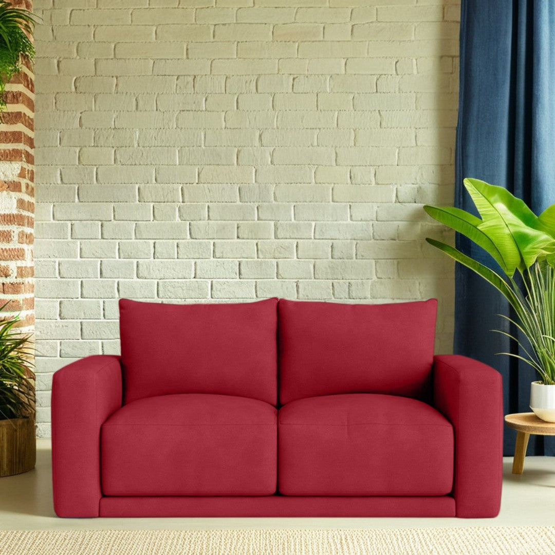 Plum Sofa - 2 Seater - Maroon