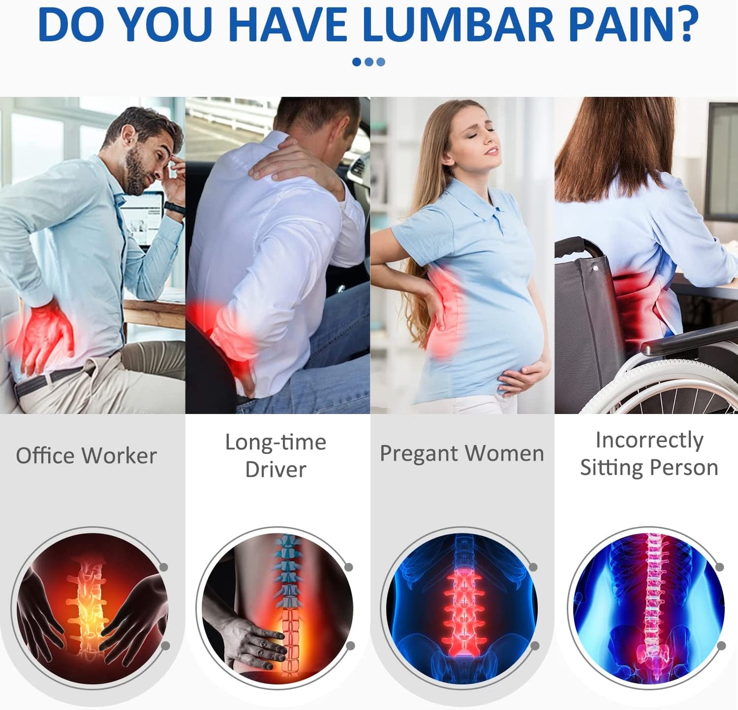 Orthopedic Half Lumber Support Cushion