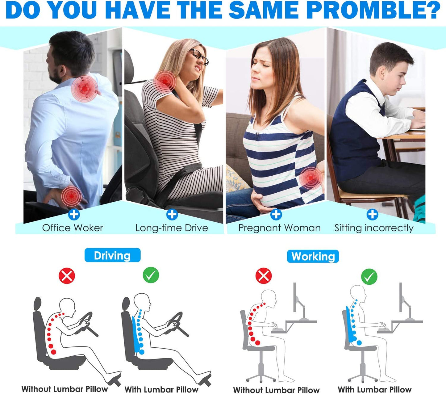 Orthopedic Full Lumber Support Cushion
