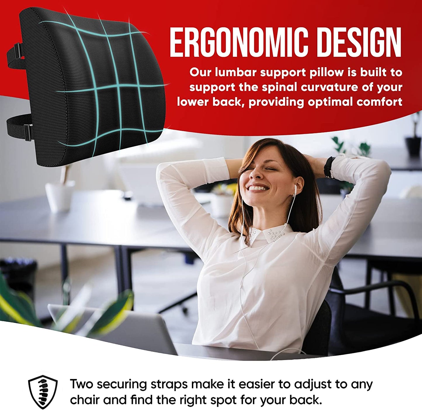Orthopedic Half Lumber Support Cushion