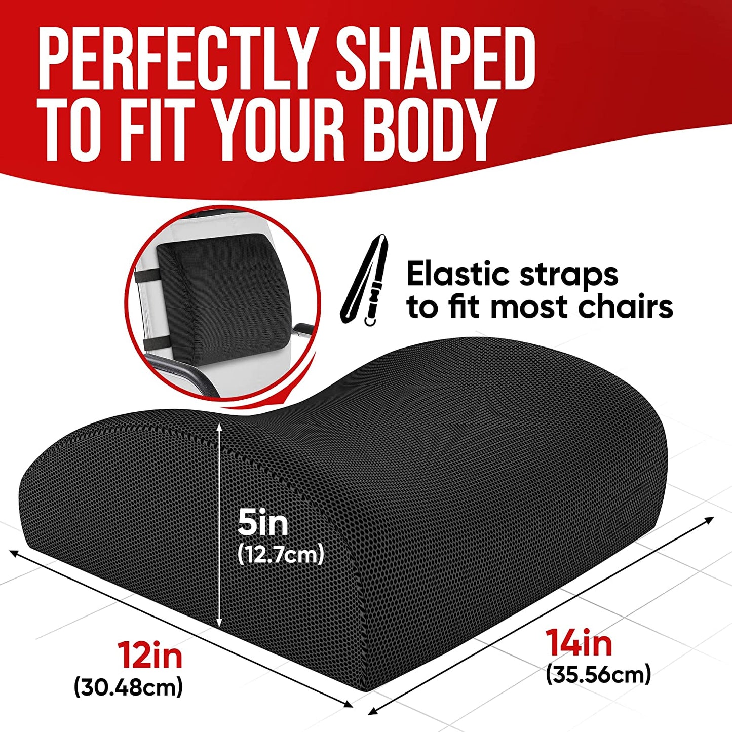 Orthopedic Half Lumber Support Cushion