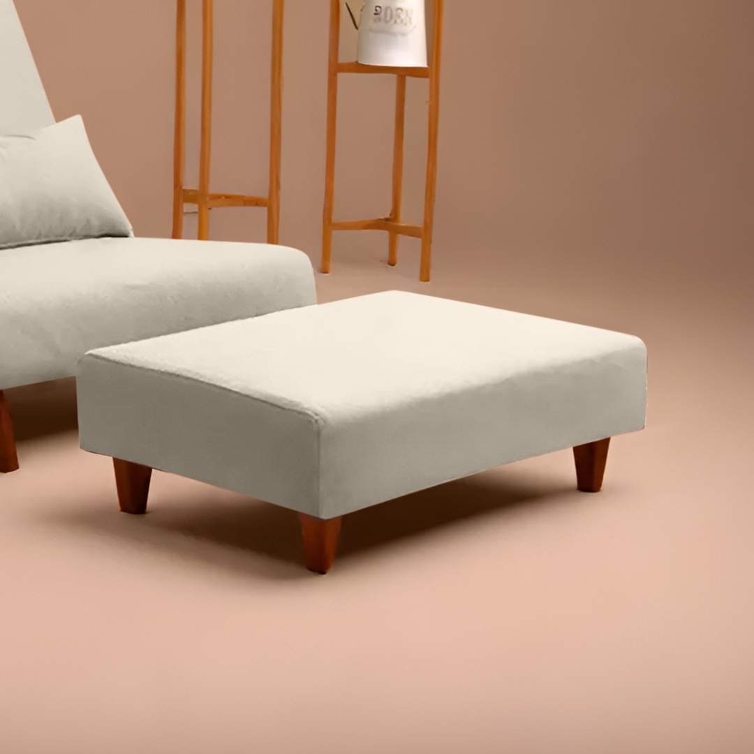 Single Pouffe (Beige)
