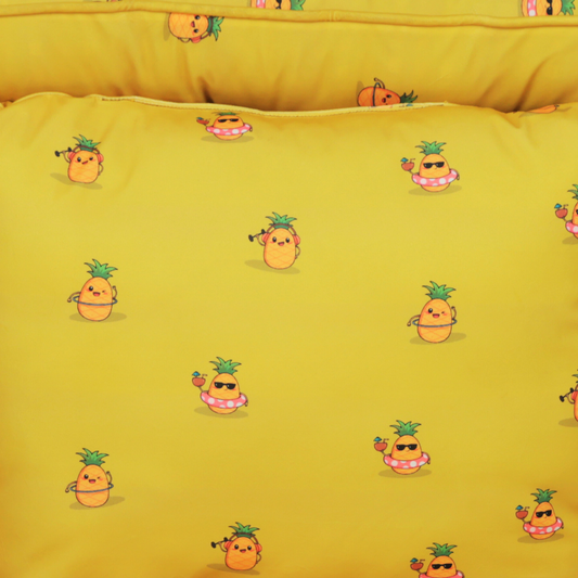 Woolly - Human Dog Bed/Floor Sofa Bed - Pineapples