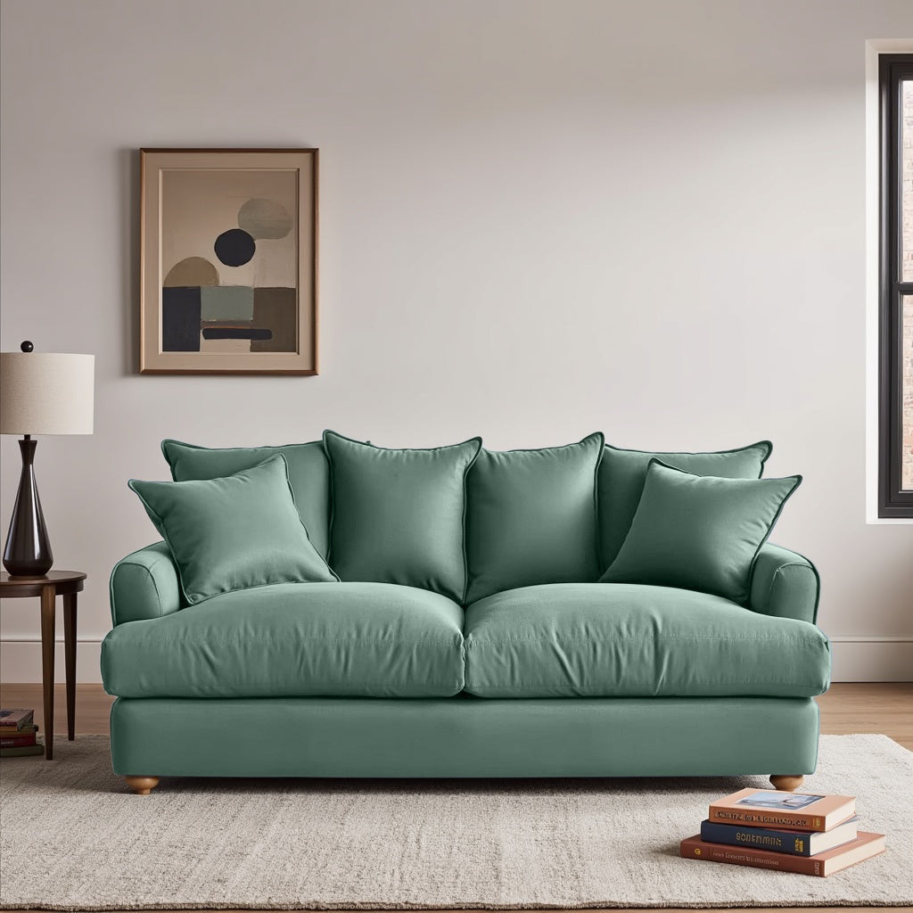 Chunky Sofa - 2 Seater - Green