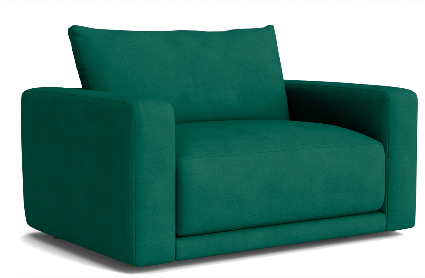 Plum Sofa - Loveseat - Forest Green