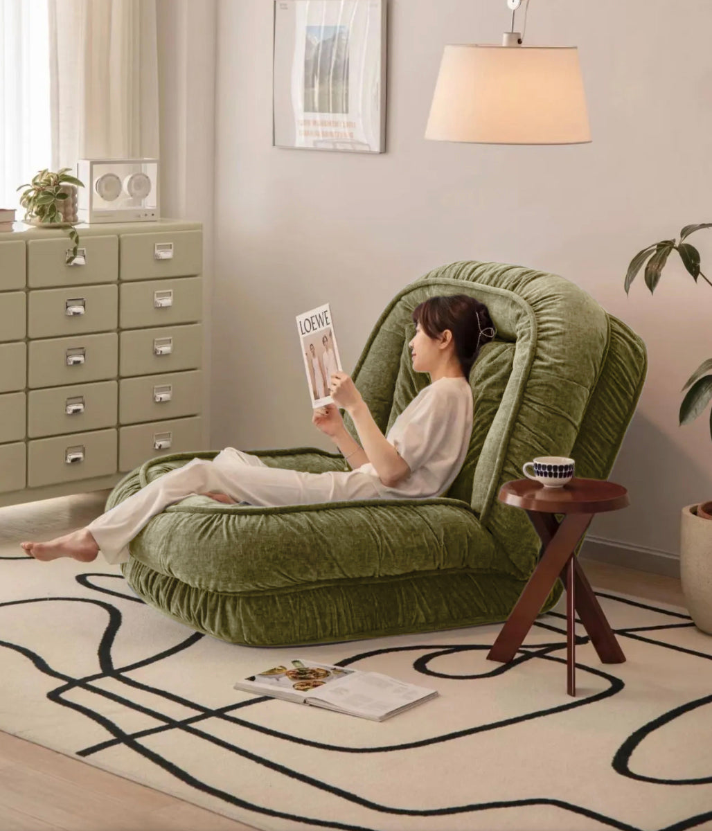 Woolly - Human Dog Bed/Floor Sofa Bed - Olive Green