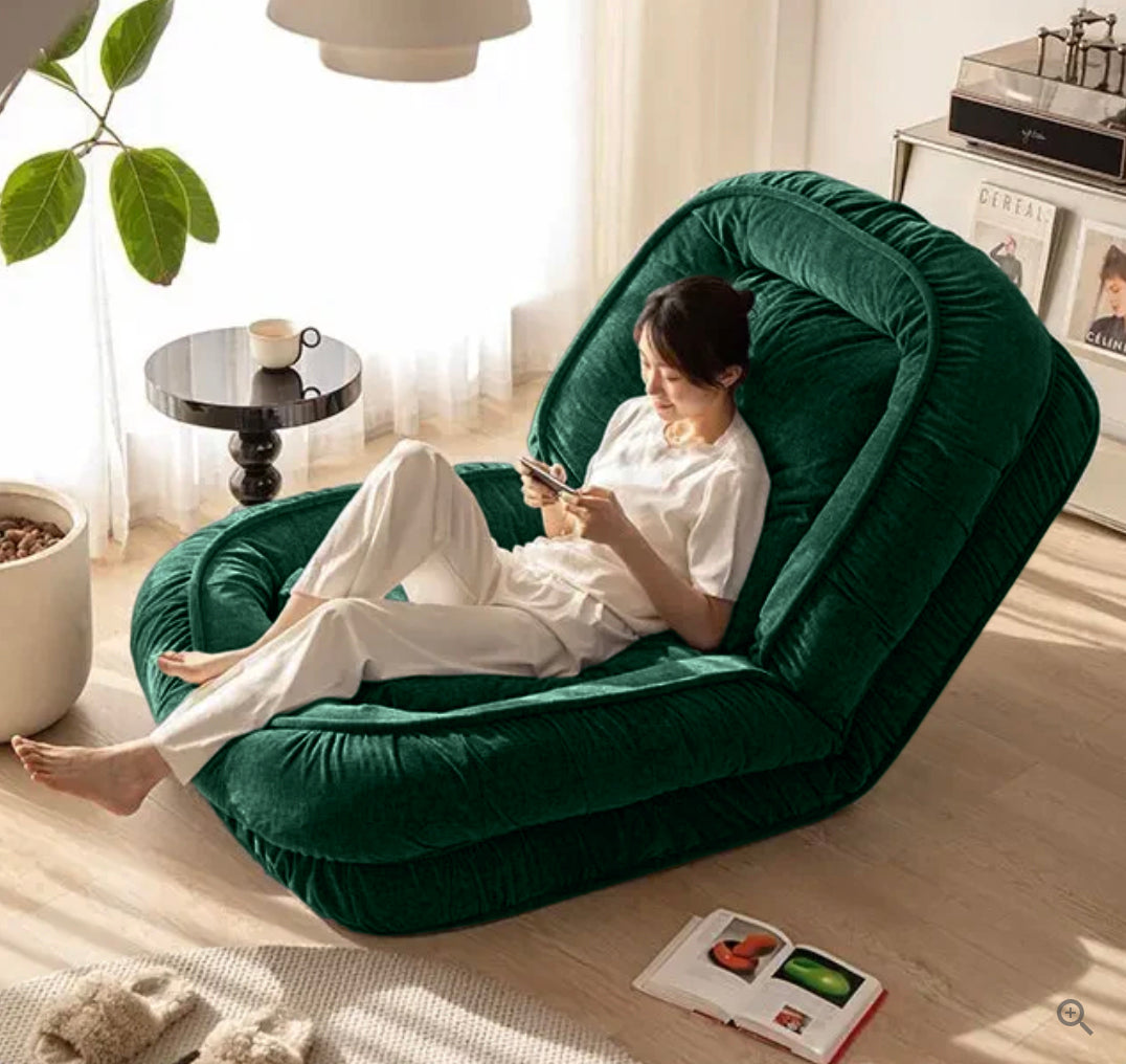 Woolly - Human Dog Bed/Floor Sofa Bed - Dark Green