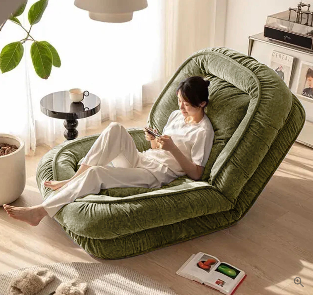 Woolly - Human Dog Bed/Floor Sofa Bed - Olive Green