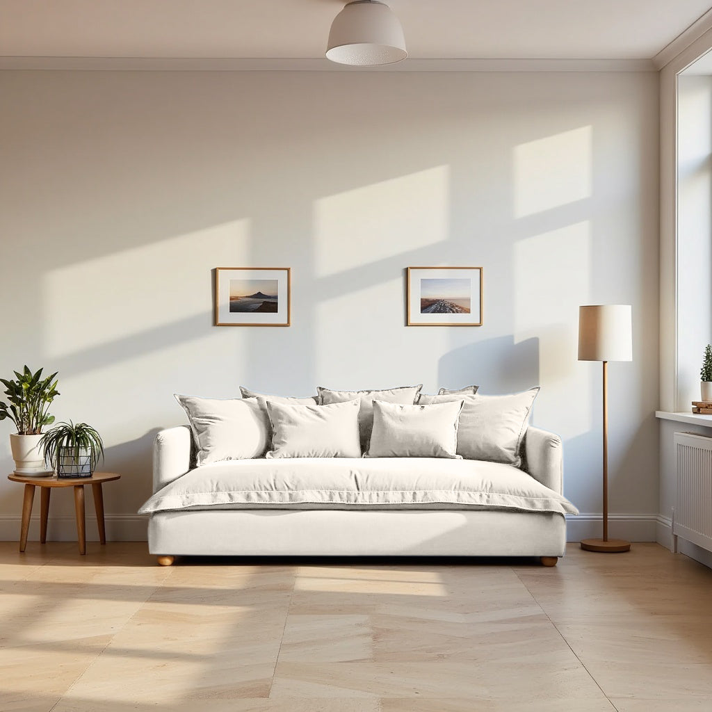 Jamun Sofa - 3 Seater - Beige