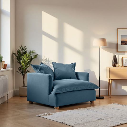 Jamun Sofa - Loveseat - Blue