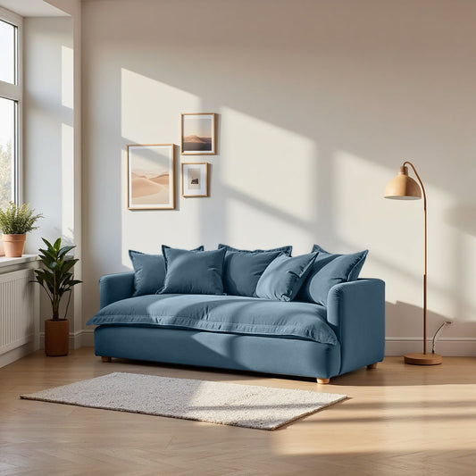 Jamun Sofa - 2 Seater - Blue