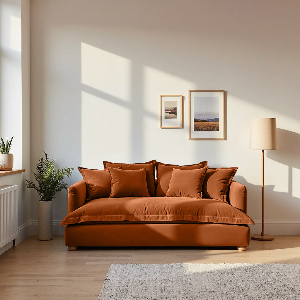 Jamun Sofa - 2 Seater - Copper