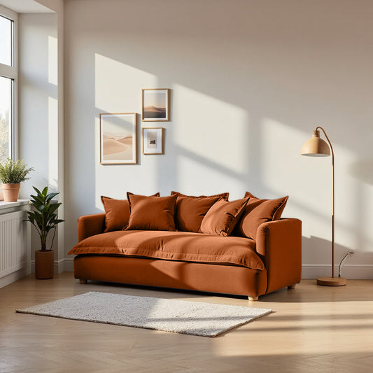 Jamun Sofa - 2 Seater - Copper
