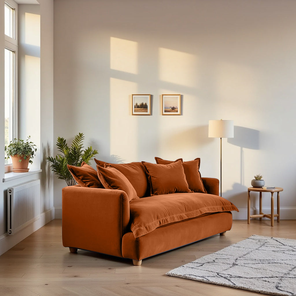 Jamun Sofa - 2 Seater - Copper