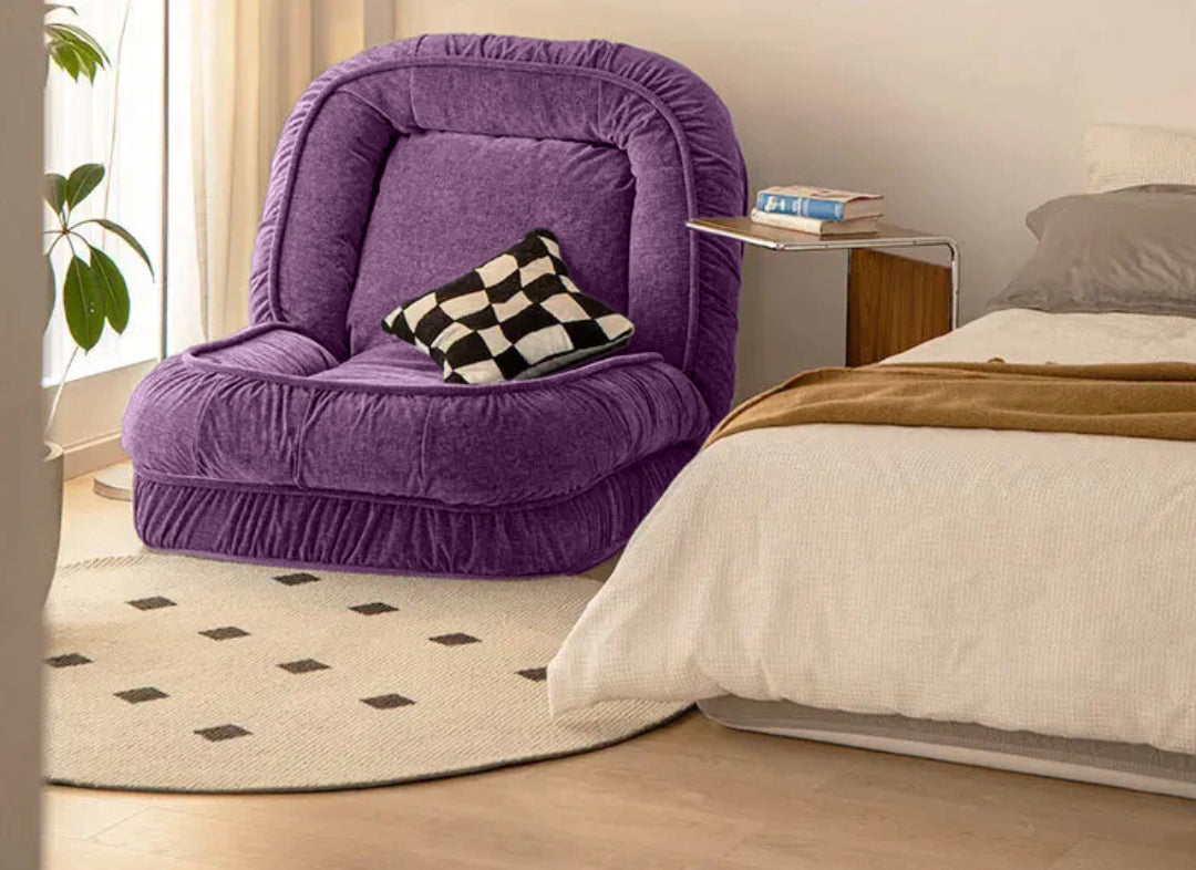 Woolly - Human Dog Bed/Floor Sofa Bed - Lavender