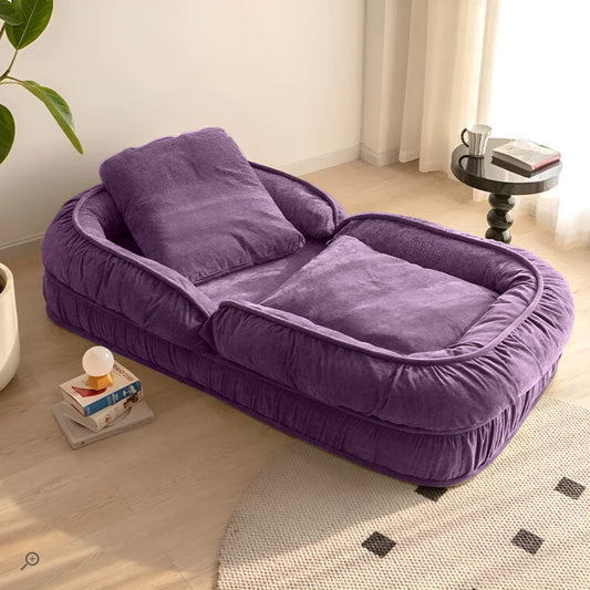 Woolly - Human Dog Bed/Floor Sofa Bed - Lavender
