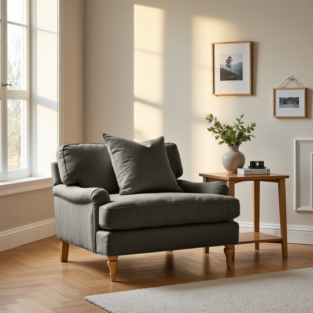 Lemon - Loveseat Sofa - Grey