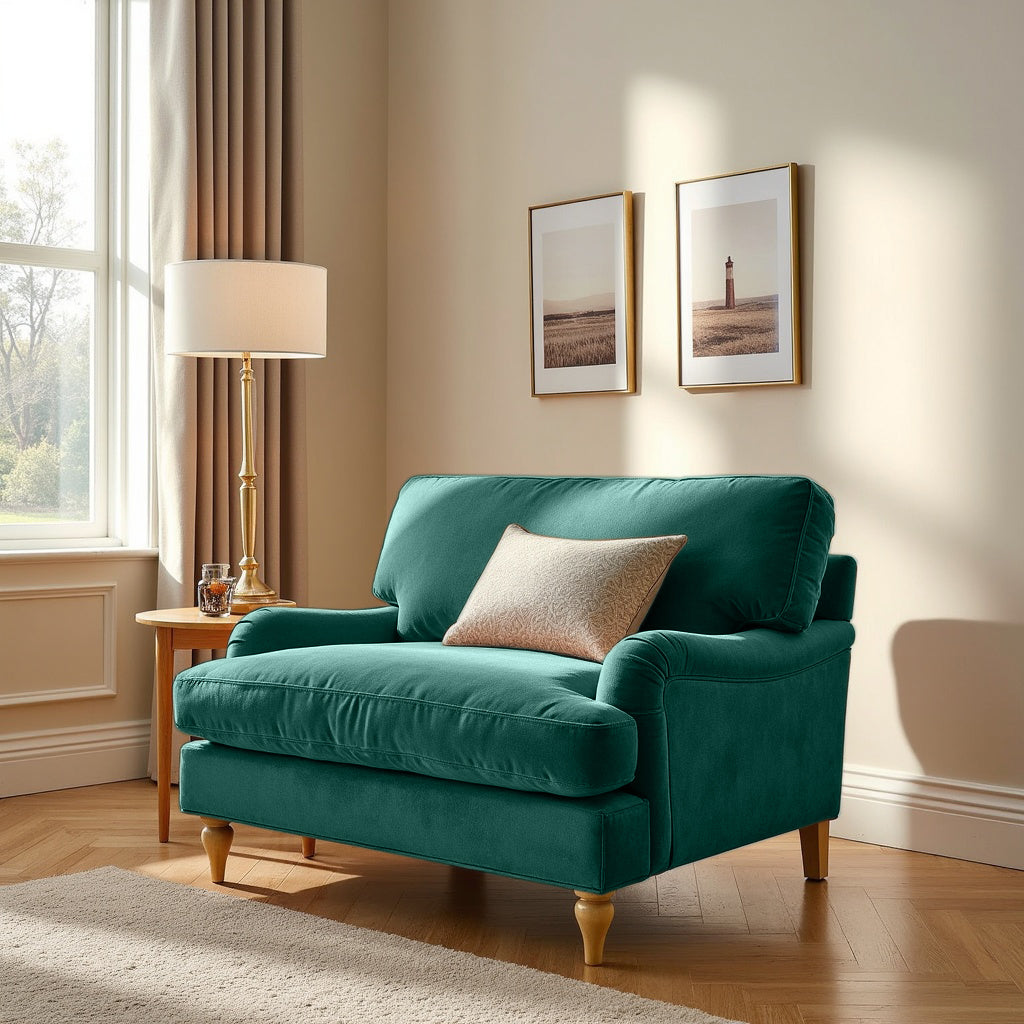 Lemon Loveseat Sofa Green – CosyLabs