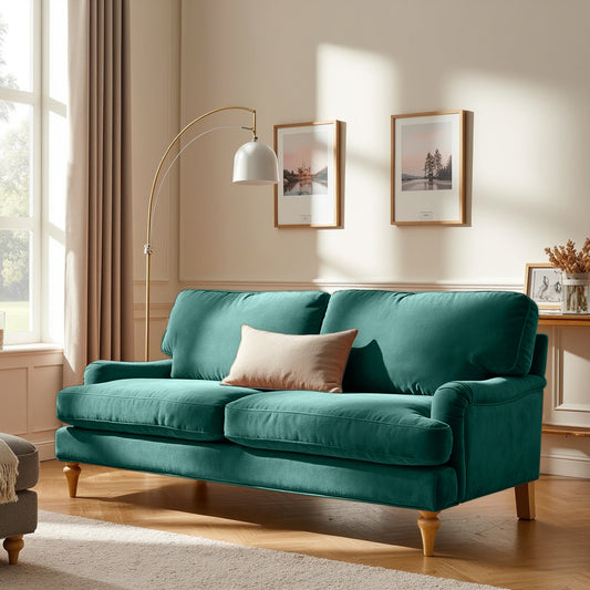 Lemon Sofa - 3 Seater - Forest Green