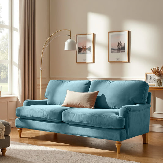 Lemon Sofa - 3 Seater - Arctic Blue