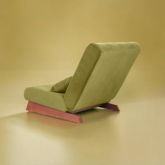 Borneo with Pouffe - Floor Sofa and Lounger (Olive Green) - CosyLabs
