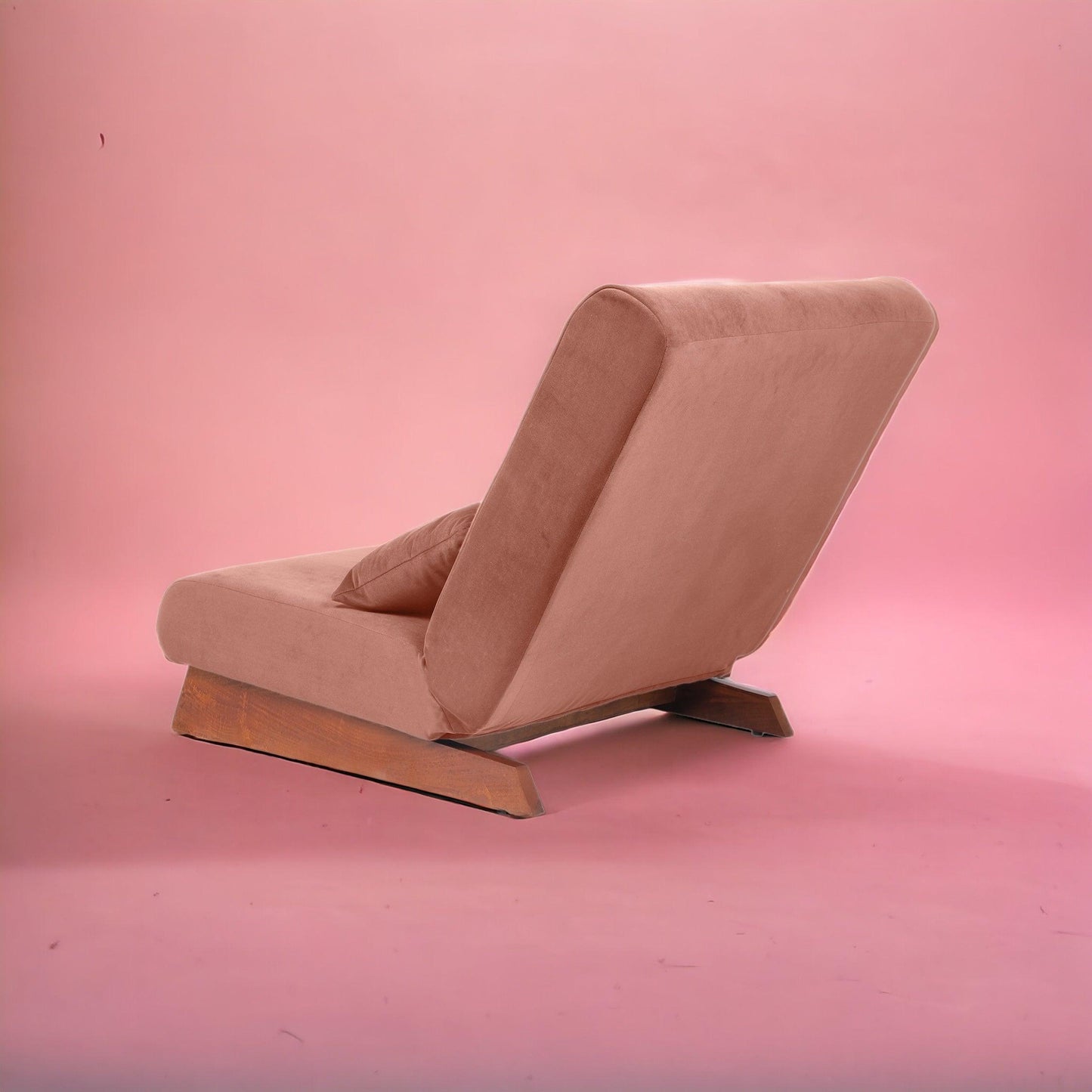 Borneo with Pouffe - Floor Sofa and Lounger (Peach) - CosyLabs