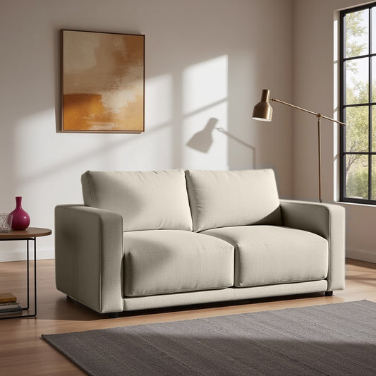 Plum Sofa - 2 Seater - Beige