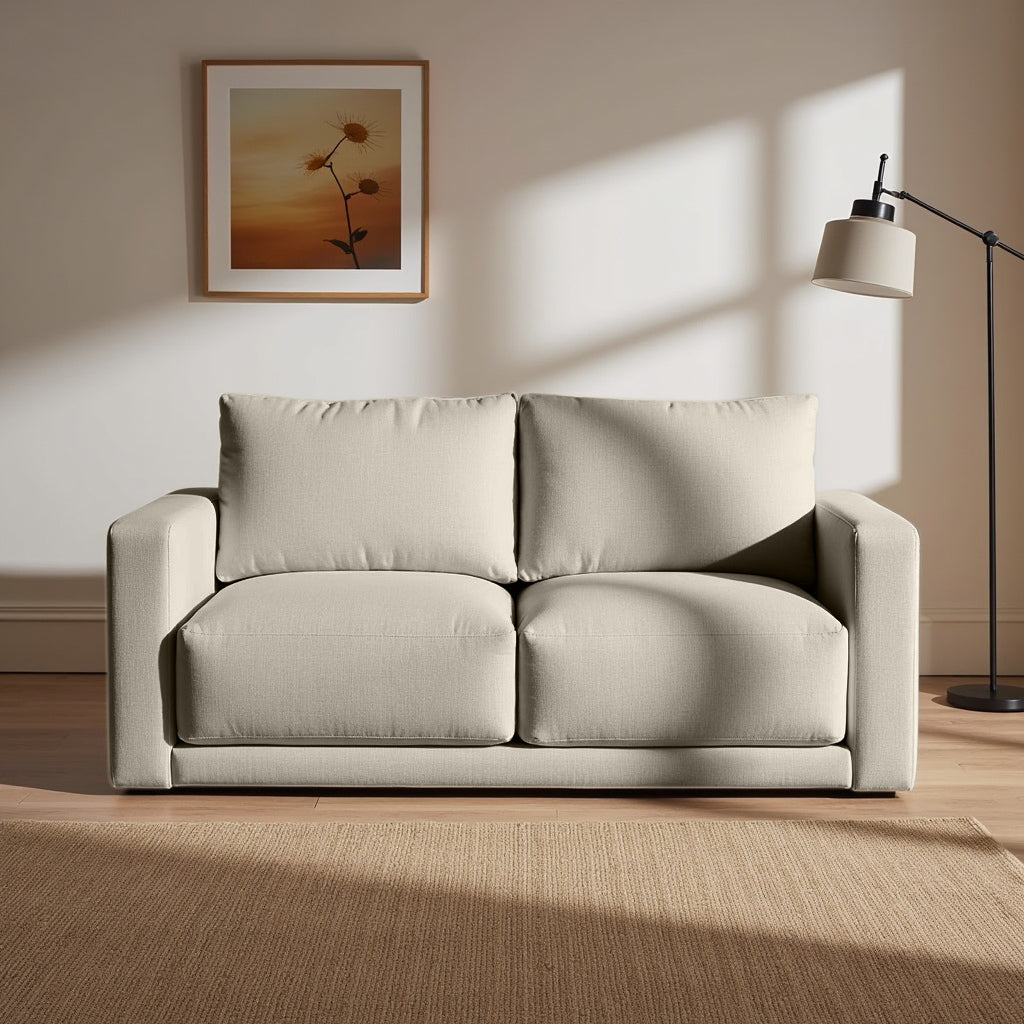 Plum Sofa - 2 Seater - Beige
