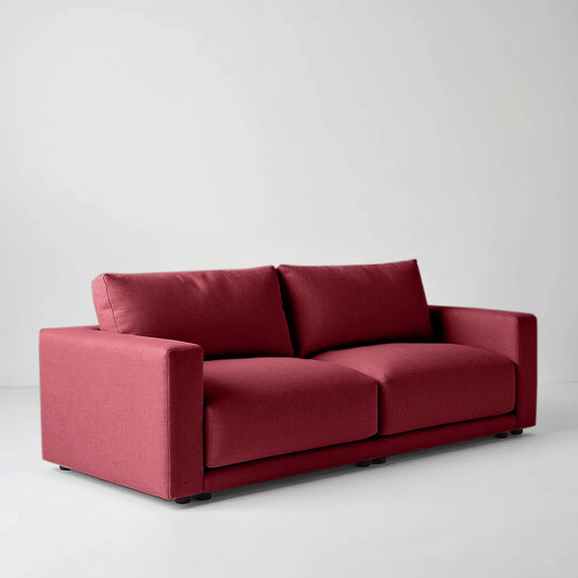 Plum Sofa - 3 Seater - Maroon