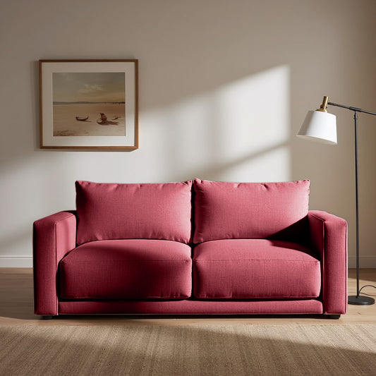 Plum Sofa - 3 Seater - Maroon