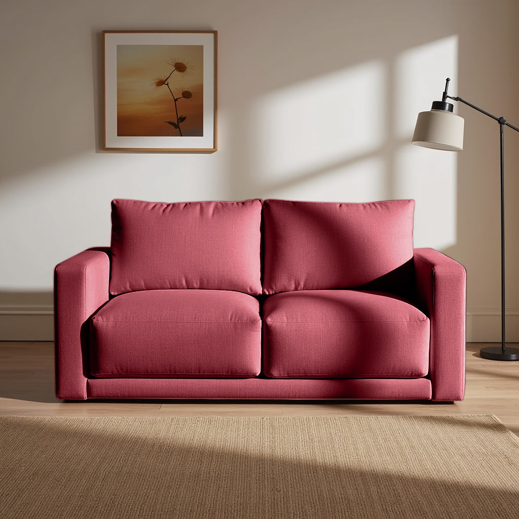 Plum Sofa - 2 Seater - Maroon