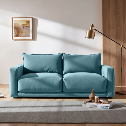 Plum Sofa - 3 Seater - Arctic Blue