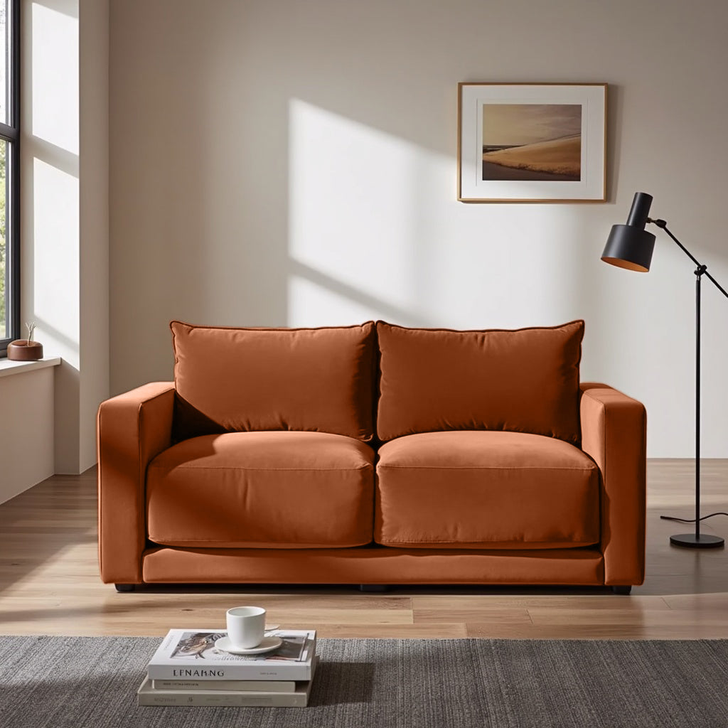 Plum Sofa - 2 Seater - Copper