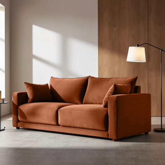 Plum Sofa - 3 Seater - Copper