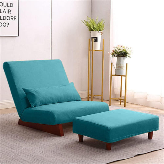 Borneo with Pouffe - Floor Sofa and Lounger (Turquoise)