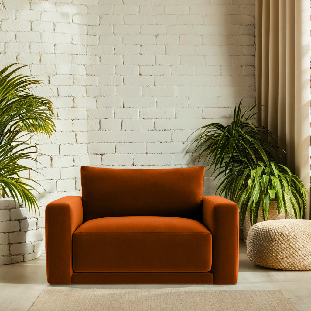 Plum Sofa - Loveseat - Copper