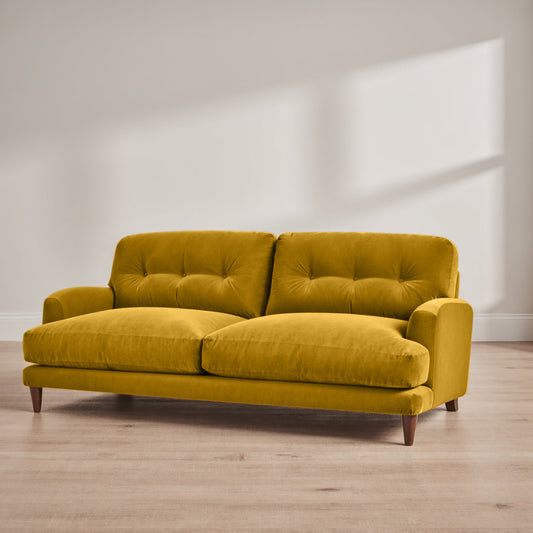 Sugar Sofa - 3 Seater - Mustard