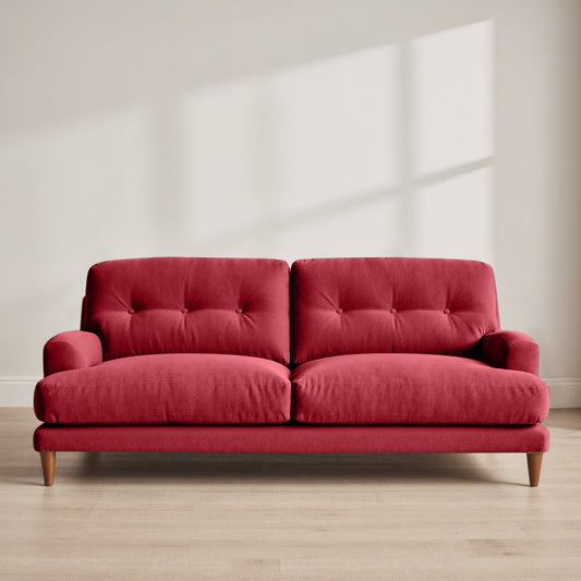 Sugar Sofa - 3 Seater - Dark Maroon