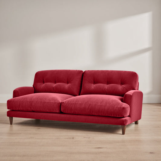 Sugar Sofa - 3 Seater - Dark Maroon
