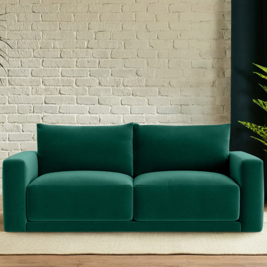 Plum Sofa - 3 Seater - Forest Green