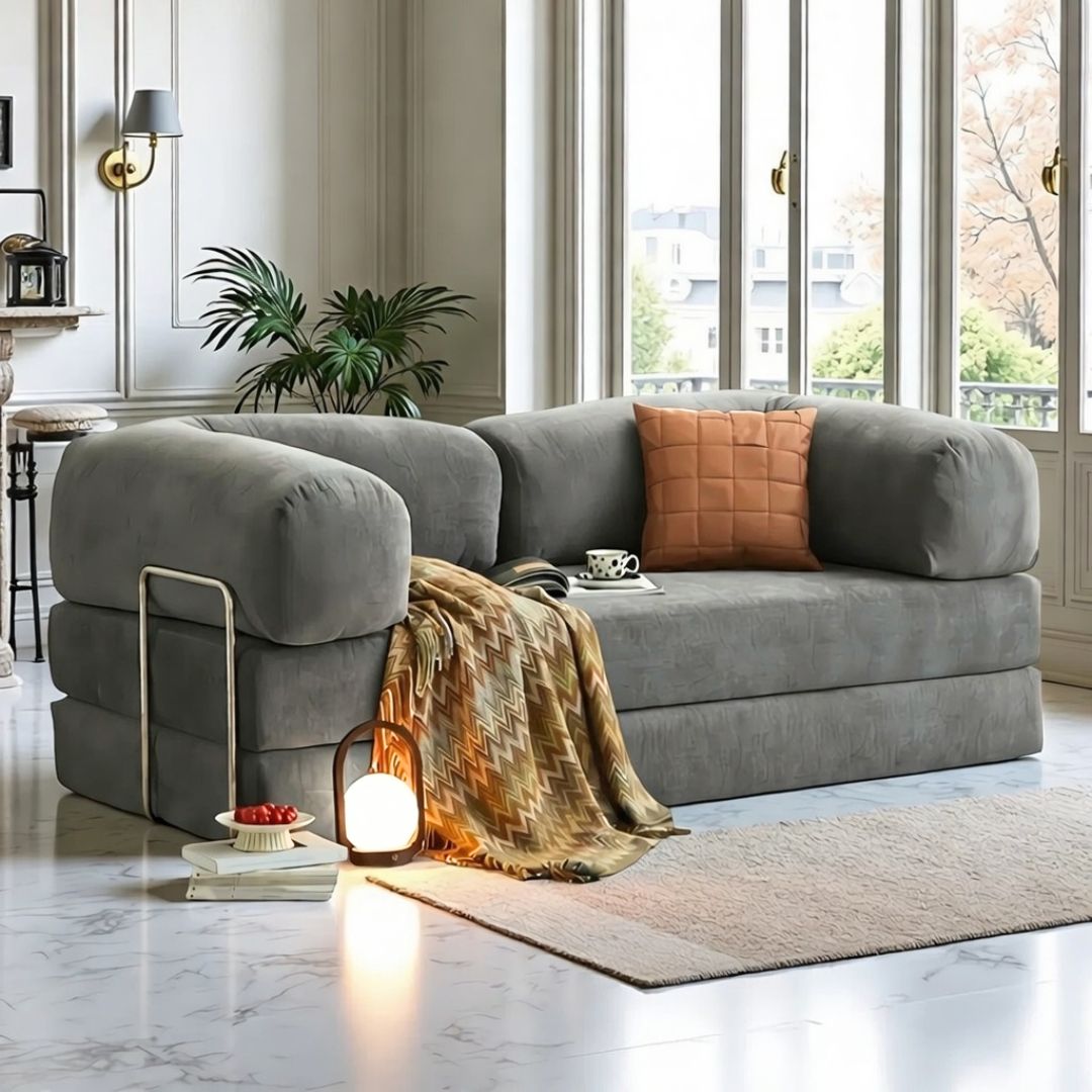 Chonkers - Sofa Cum Bed - Grey – CosyLabs
