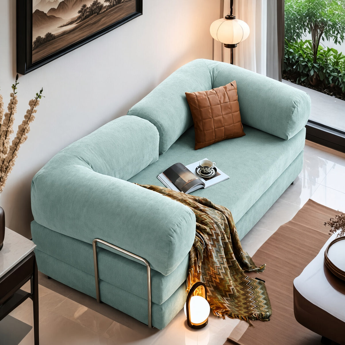 Chonkers - Sofa Bed - Aqua Blue
